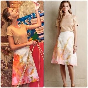 *Rare* Anthropologie Designer/Artist Inspired A-Line Skirt